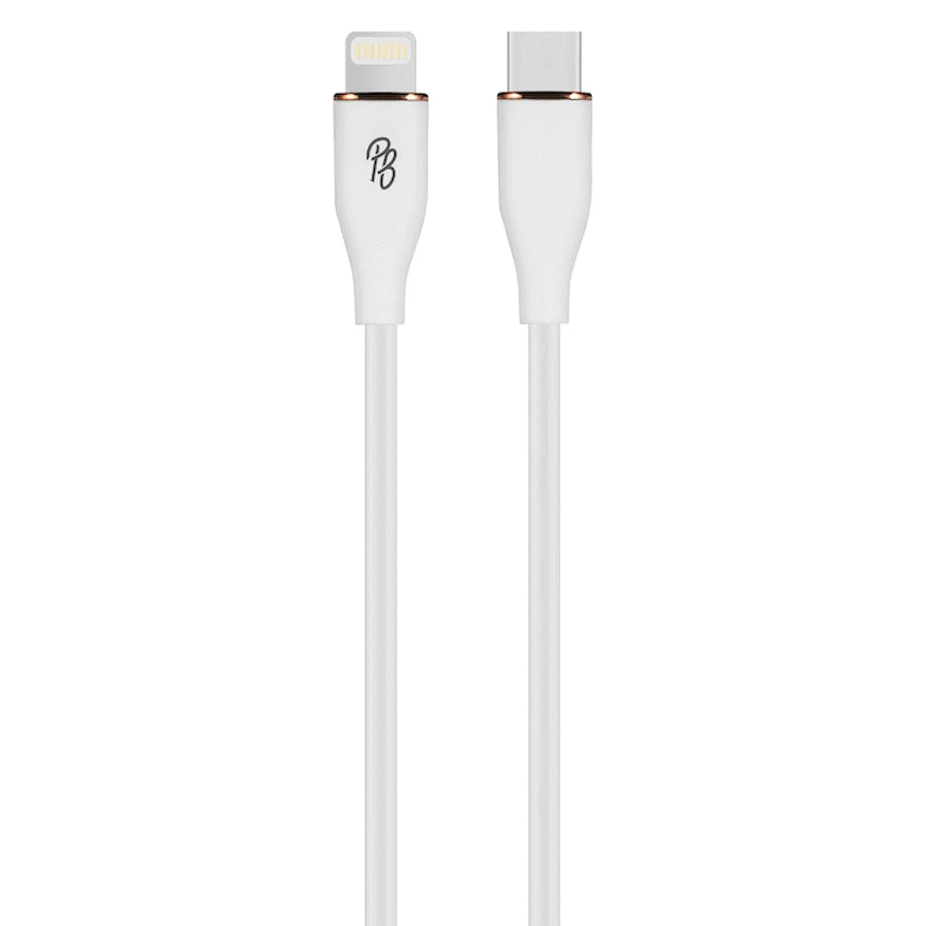 Pro Bass FlexiCord Series 2m 27w Type-C to Lightning Charging Cable - White