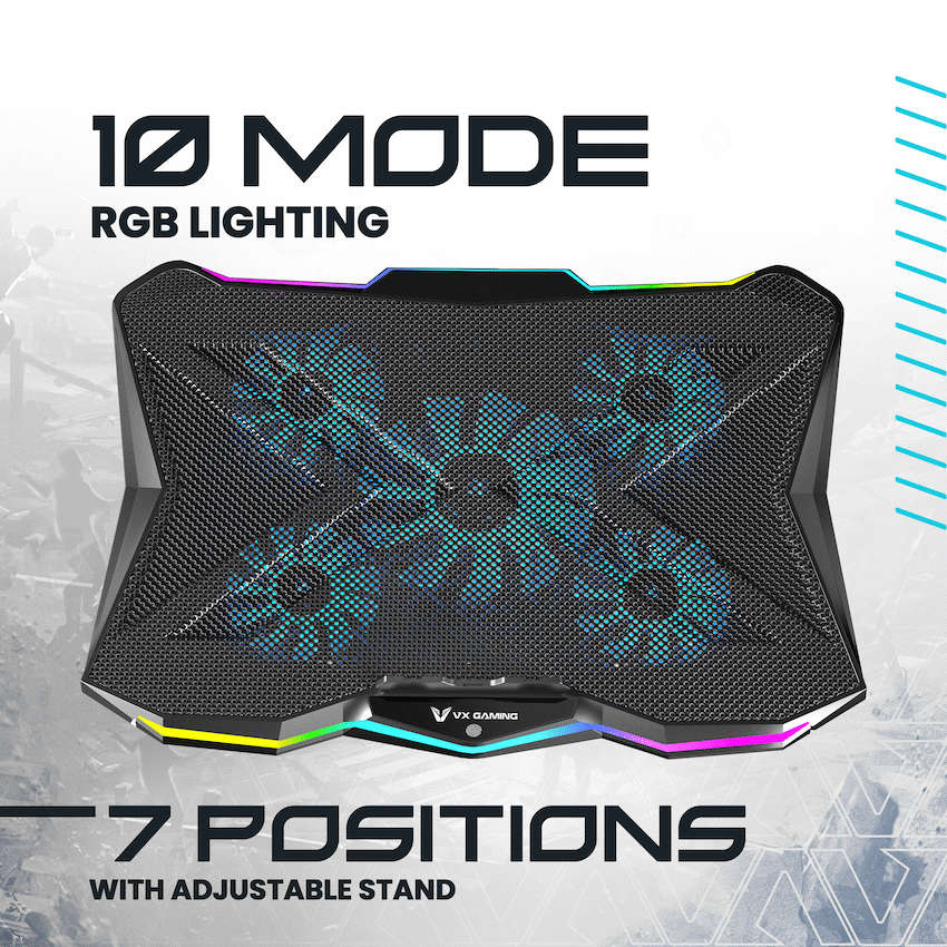 VX Gaming Boreas Series 5-Fan 17" Notebook Cooling Stand