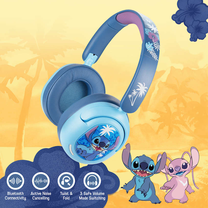 Disney Stitch ANC Padded Bluetooth Headphones