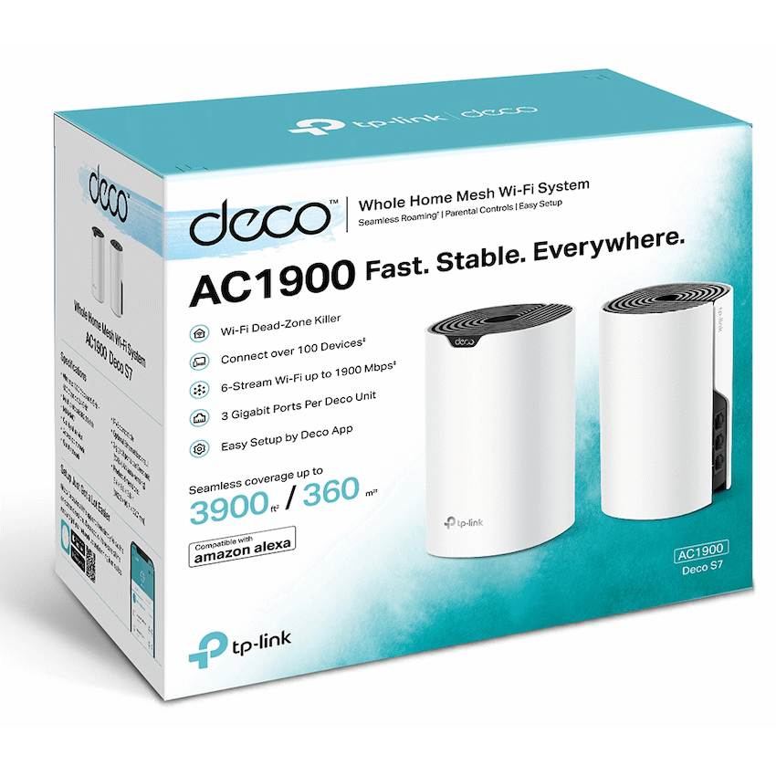 TP-Link Deco S7 (1-Pack) AC1900 Whole Home Mesh Wi-Fi System