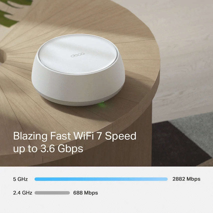 TP-Link Deco BE25 (1-Pack) BE3600 Whole Home Mesh Wi-Fi 7 System