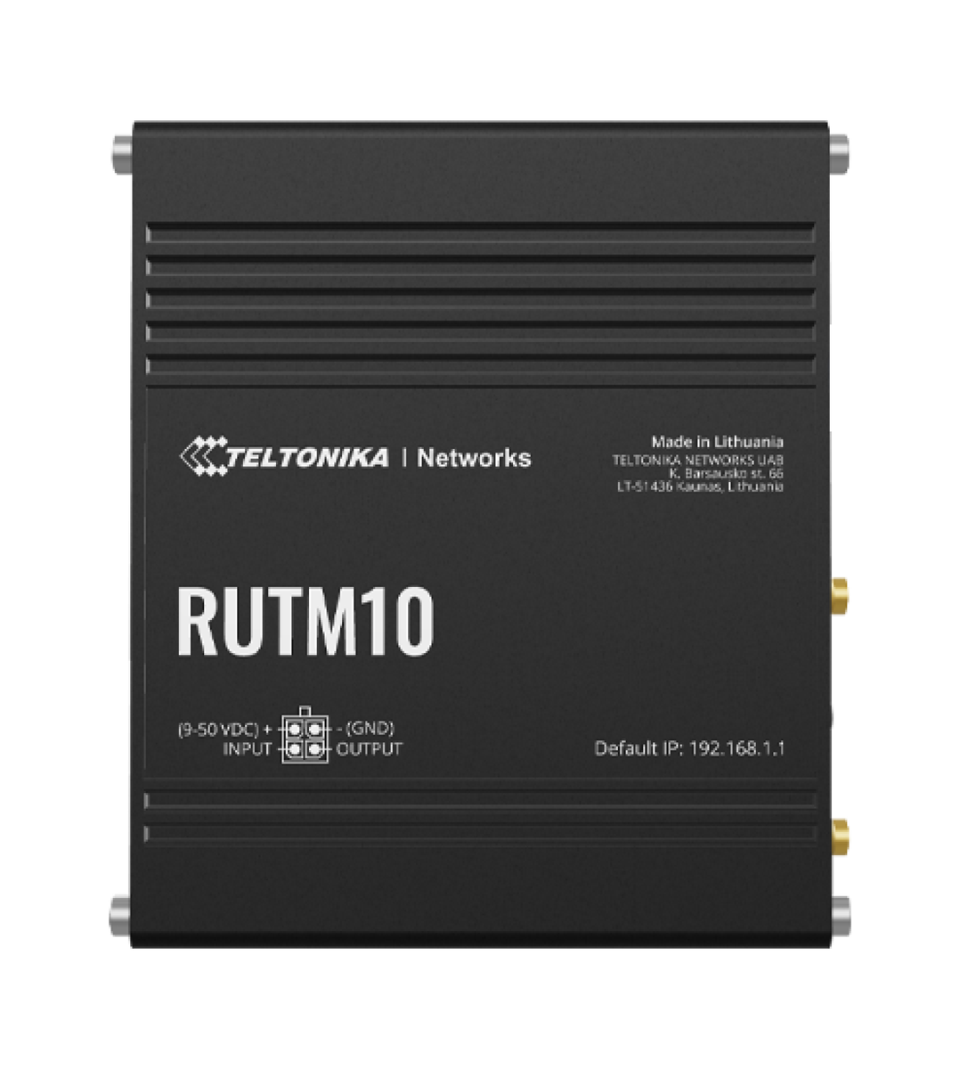 Teltonika RUTM10 WiFi 5 Router, 3 x LAN (1 Gbps), 1 x WAN (1 Gbps), MQTT, Modbus, DNP3, DLMS , Op...