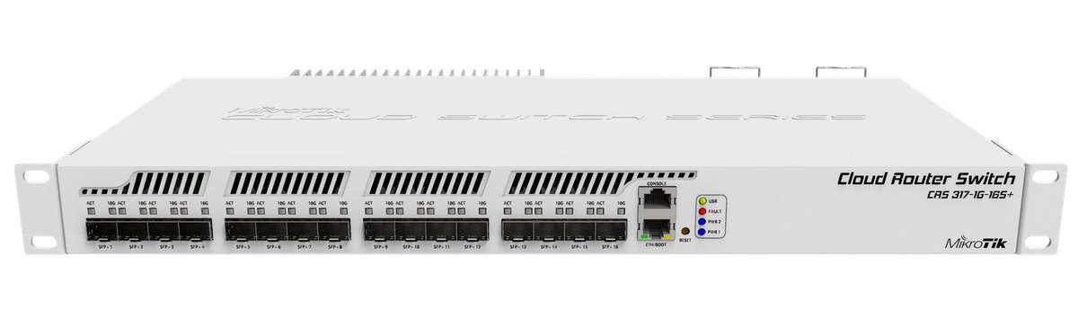 MikroTik CRS317-1G-16S+RM - Cloud Router Switch Dual boot SwOS/RouterOS