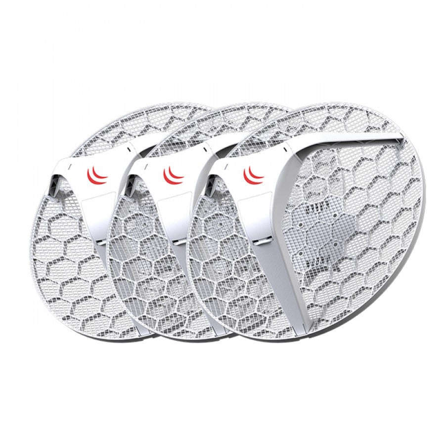 MikroTik LHG 5 - 5GHz Outdoor grid CPE - 3 pack