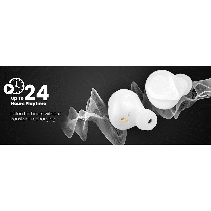 Volkano Scorpio Series True Wireless Earphones - White