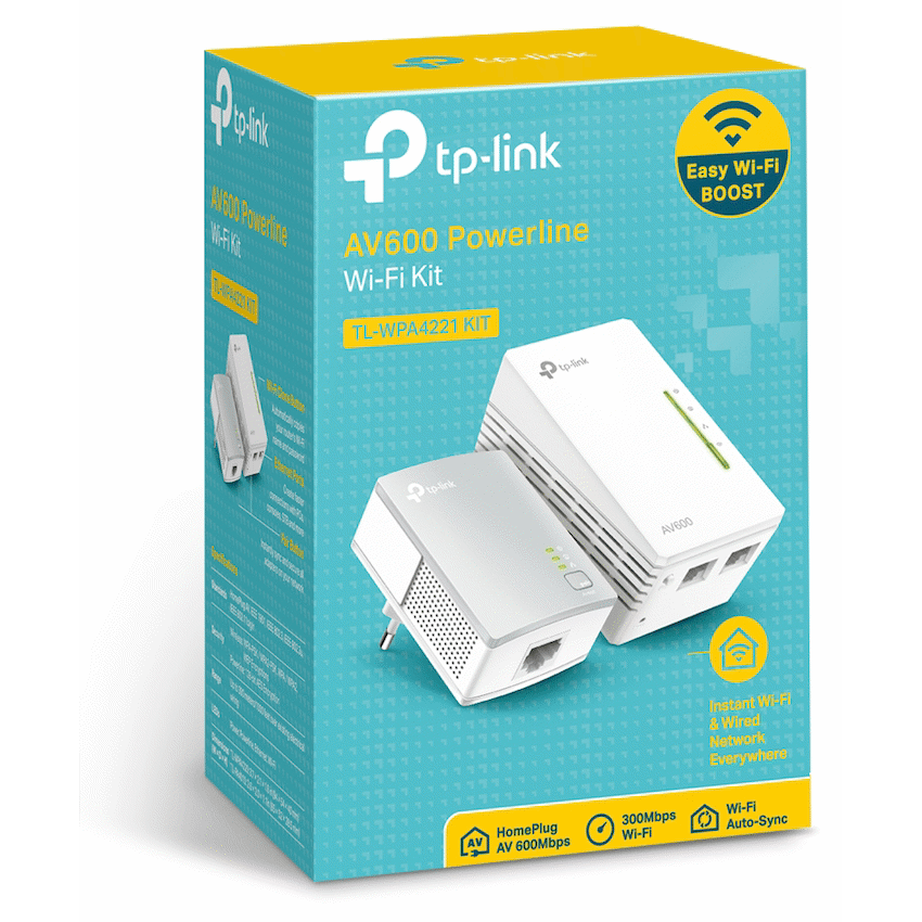 TP-Link TL-WPA4221 KIT AV600 Powerline Wi-Fi Kit