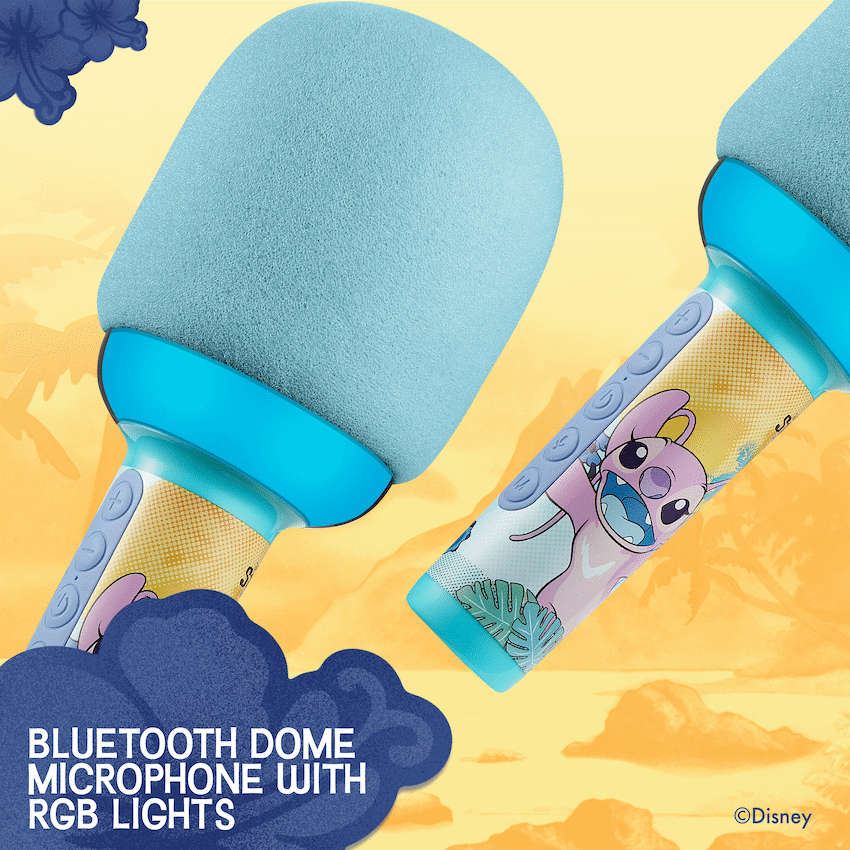 Disney Stitch Bluetooth Dome Microphone with RGB Lights