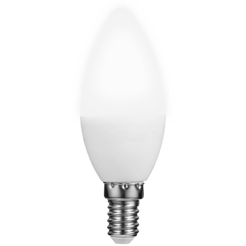 Switched 5w Candle LED Light Bulb E14 - Cool White