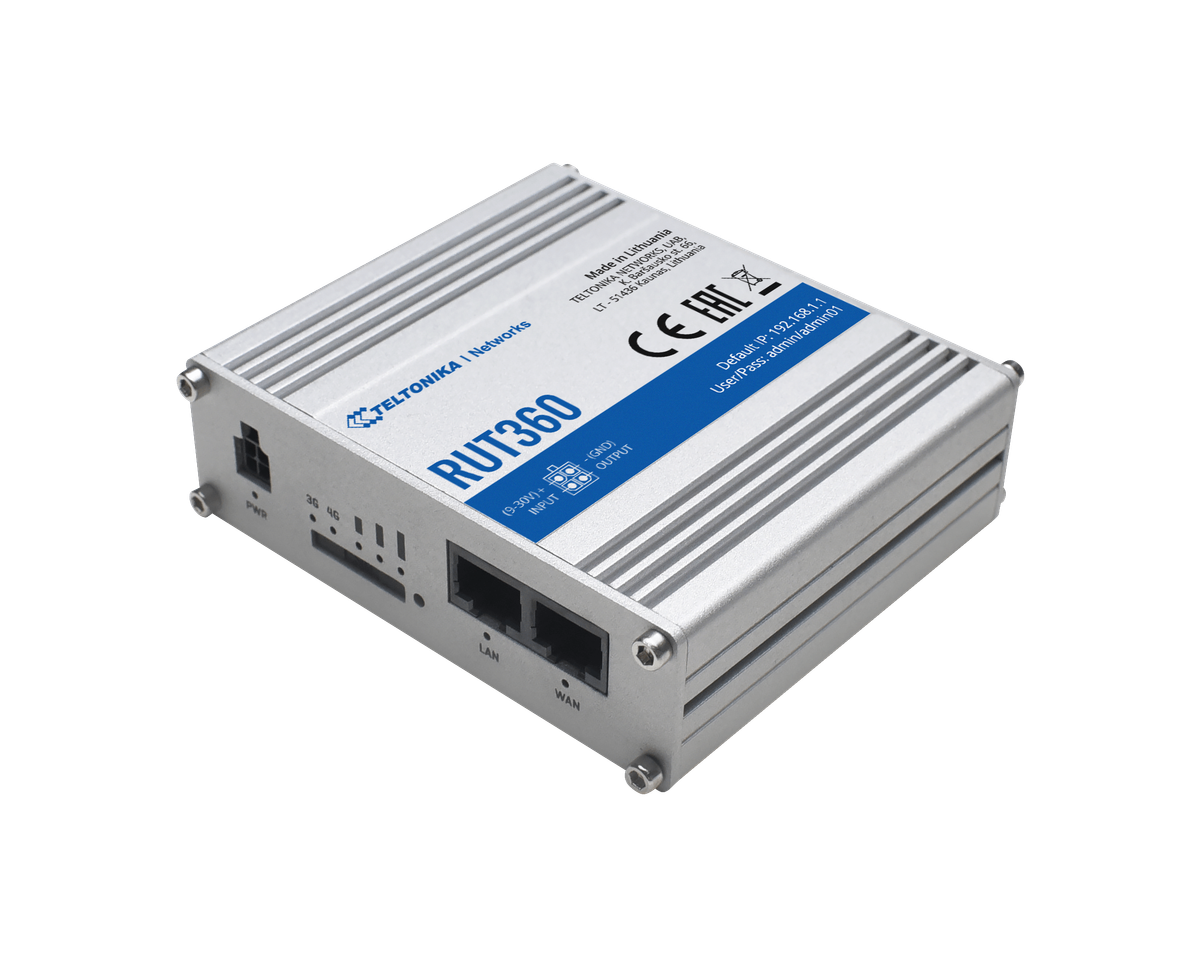 Teltonika 4G LTE CAT6 Industrial Cellular IoT Router | RUT360