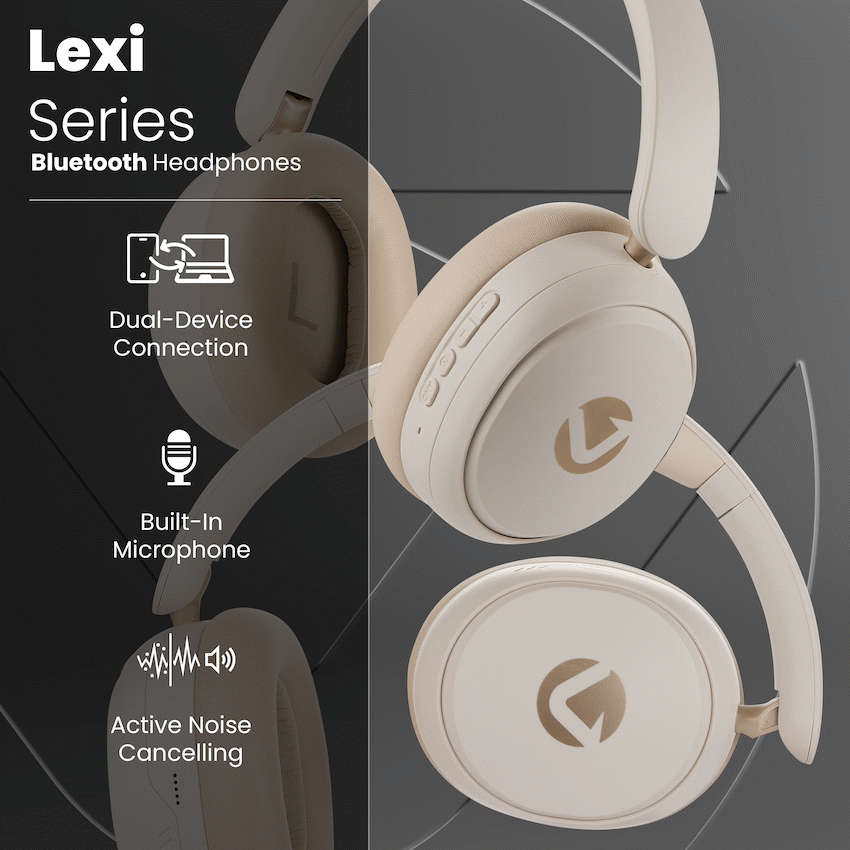 Volkano Lexi Bluetooth Headphone with ANC - Nude