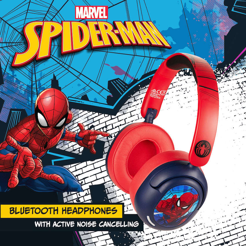 Marvel Spider-Man ANC Padded Bluetooth Headphones