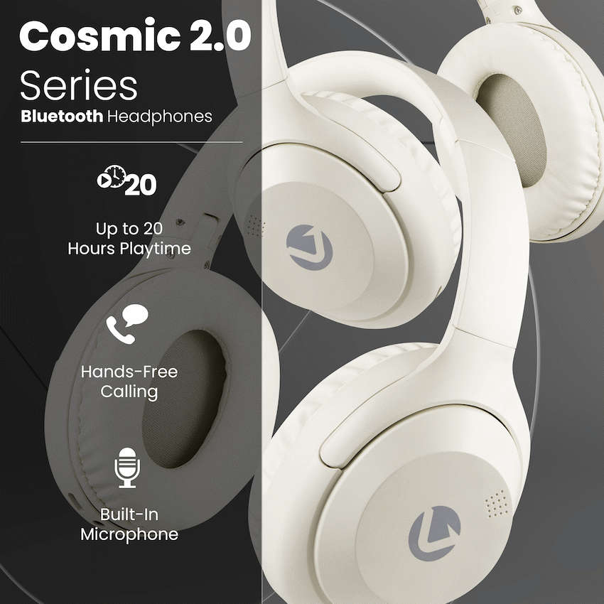 Volkano Cosmic 2 Series Bluetooth Headphone - Nude