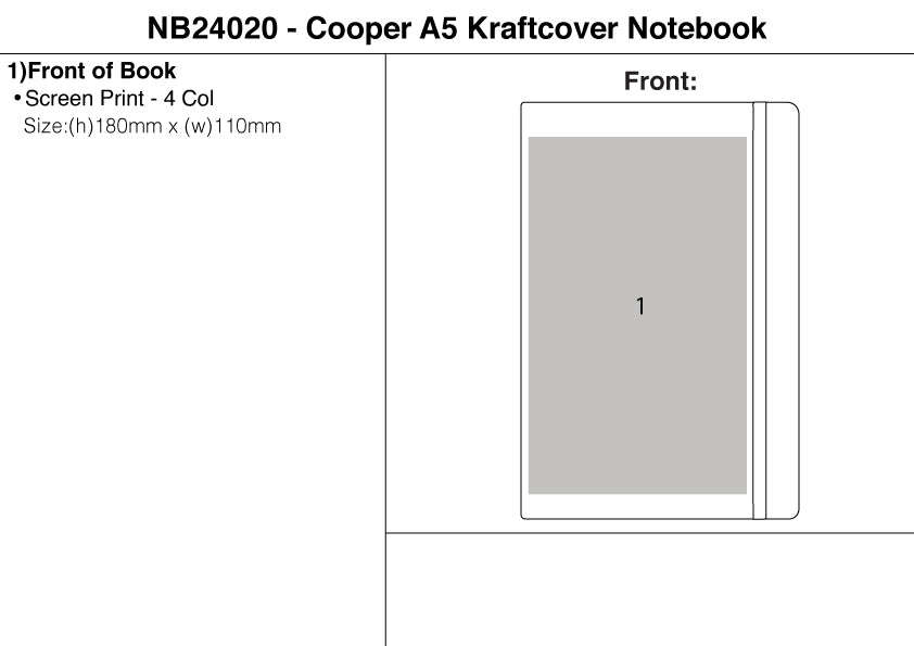 Cooper A5 Kraftcover Notebook