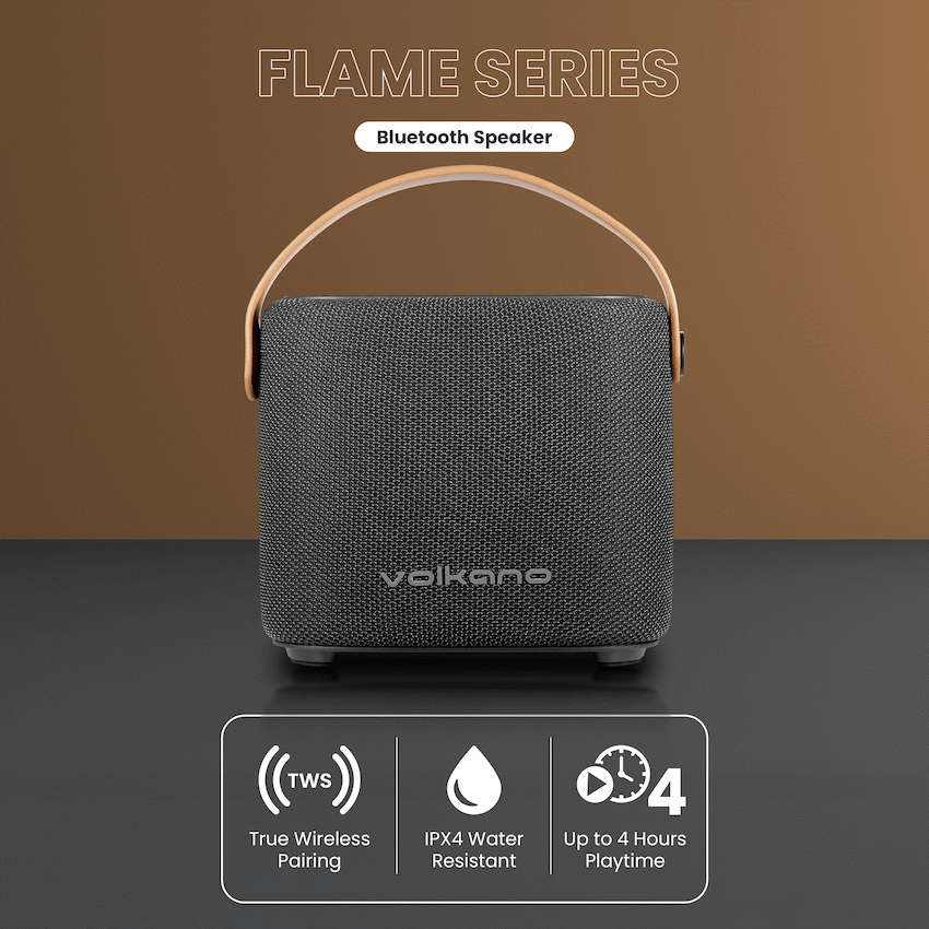 Volkano Flame Series Bluetooth Speaker - Black