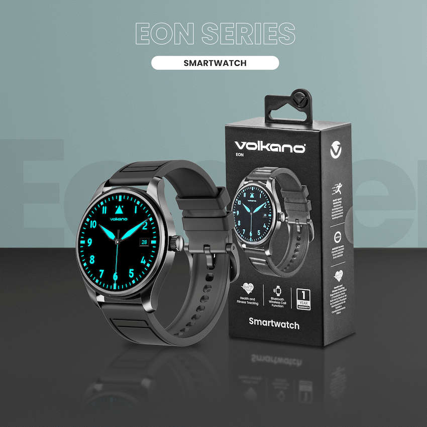 Volkano Eon Series Smartwatch - Black