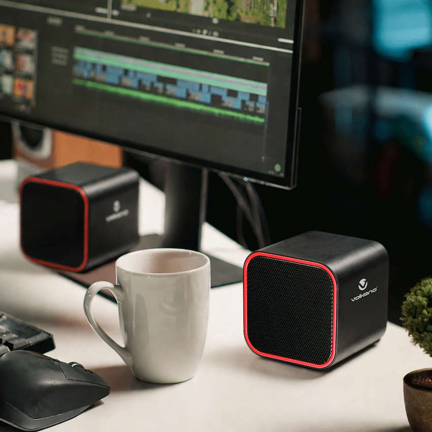 Volkano Diamond Series USB Speaker - Red