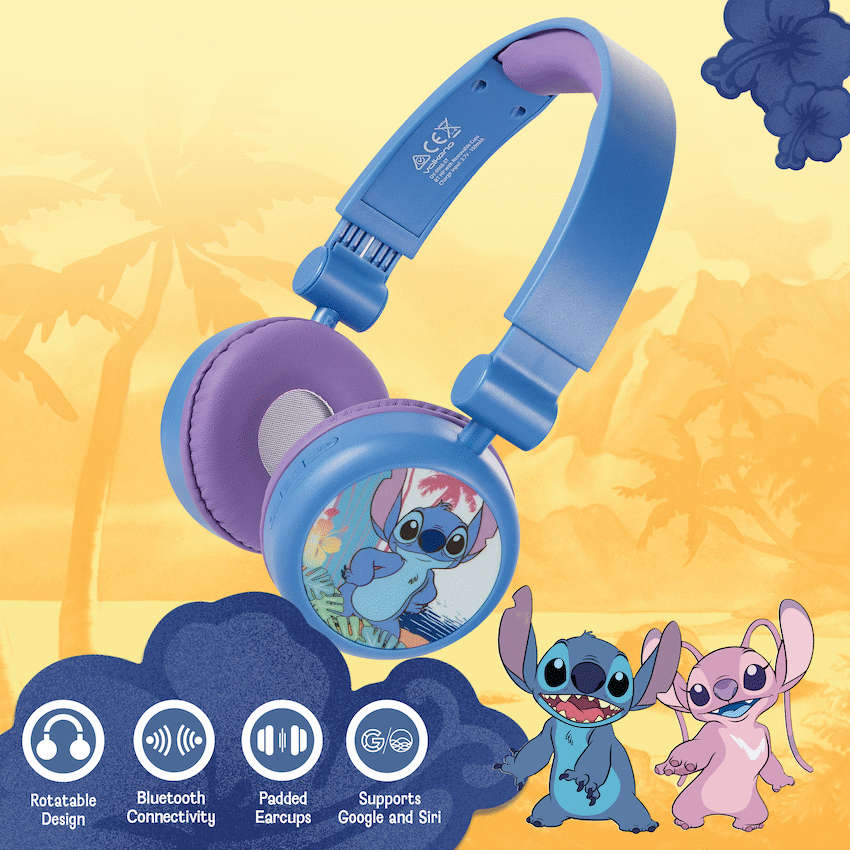 Stitch Bluetooth Padded Headphone with Removable Cups