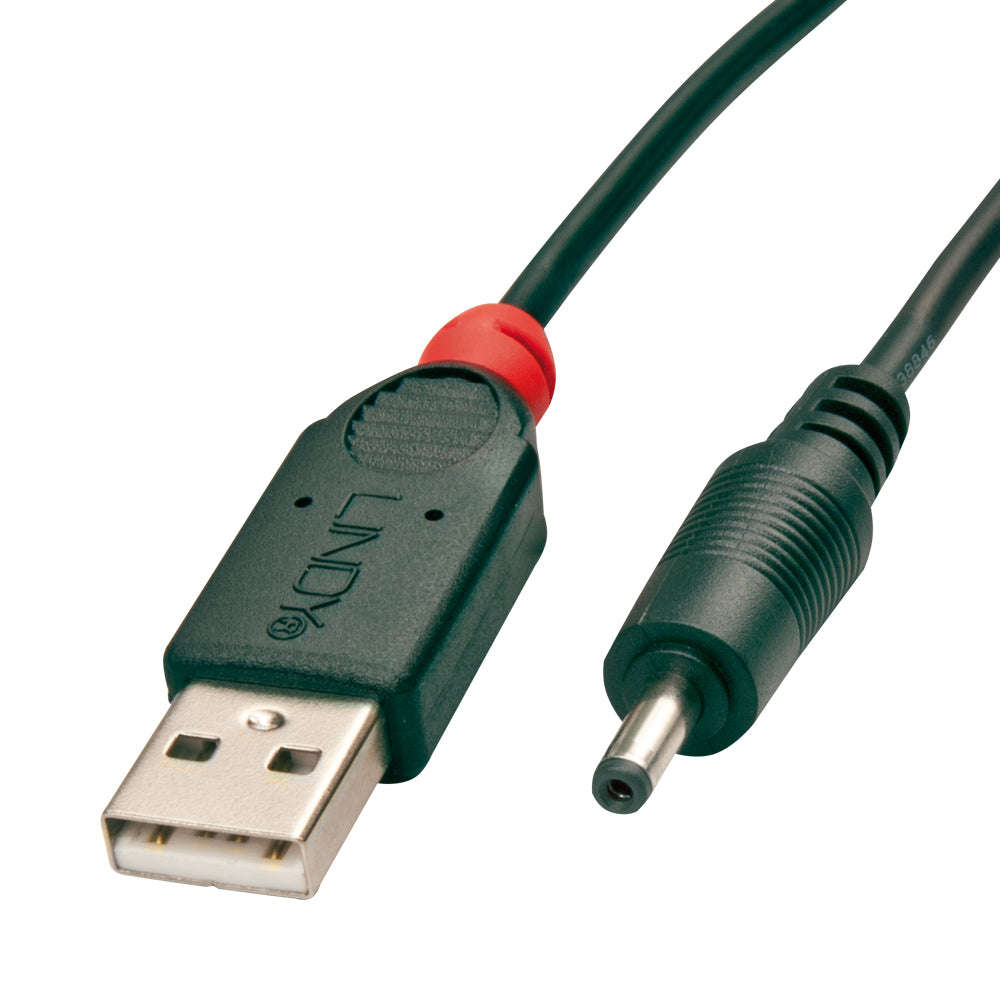 LINDY 1.5M USB TO 1.3MM/3.5MM DC ADAPTER (70266)
