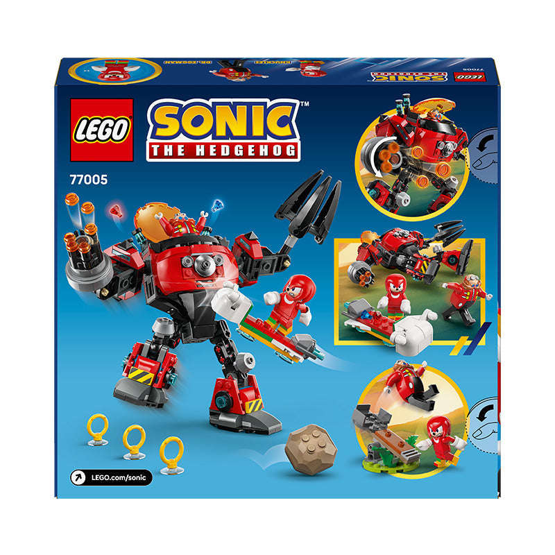 LEGO® Sonic the Hedgehog Knuckles vs. Dr. Eggman Egg Crusher Mech Toy Set 77005