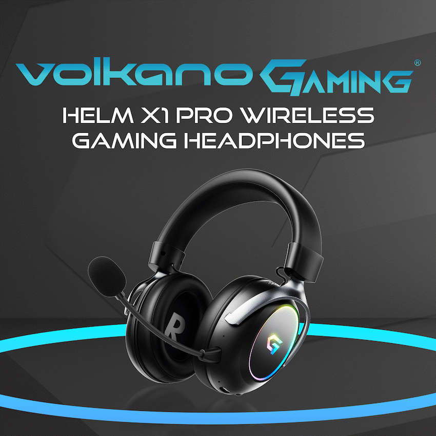 Volkano gaming Helm X1 Pro Wireless Gaming headphone with Tri-mode and ENC mic