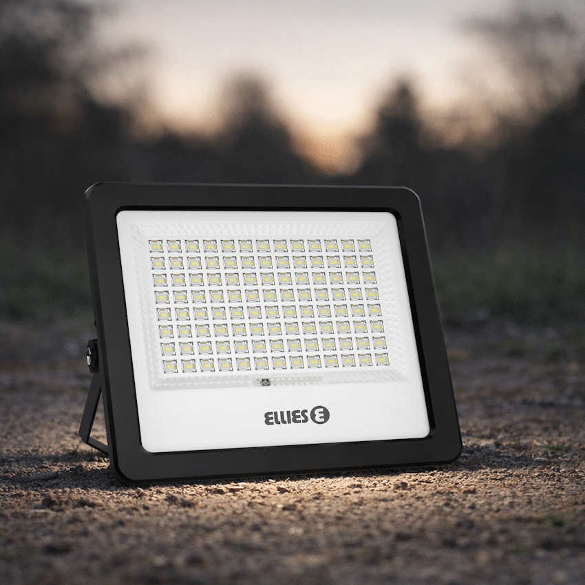 Ellies Nebula Series 180W Solar Flood Light  with 3CCT -BK