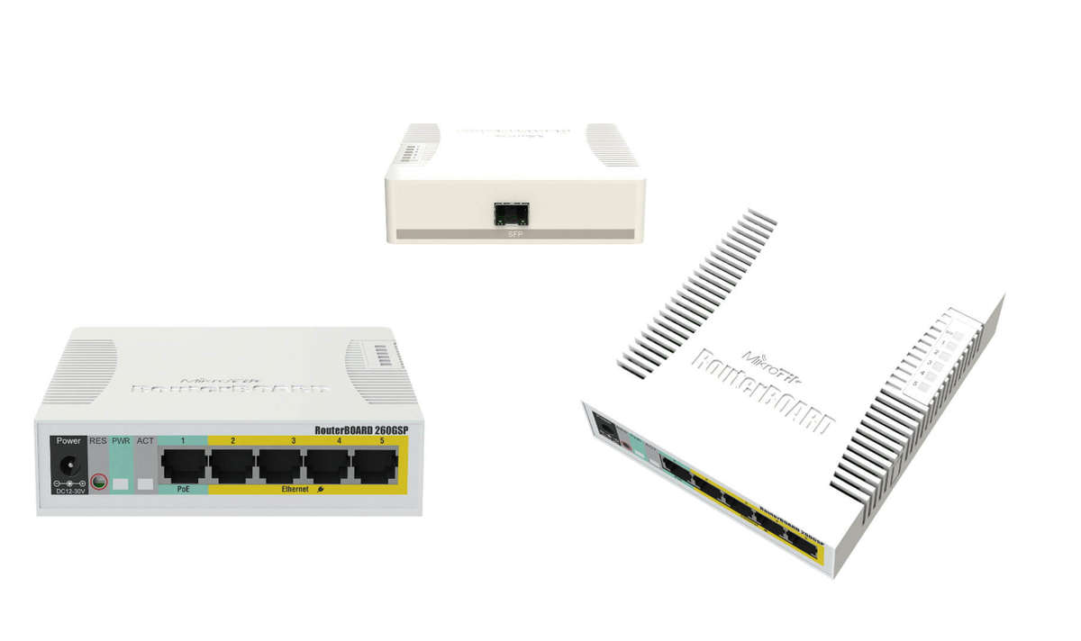 MikroTik Smart Desktop Switch 5 Port Gigabit 1SFP PoE Port | RB260GSP