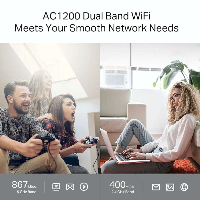 TP-Link Archer C64 AC1200 MU-MIMO Wi-Fi Router