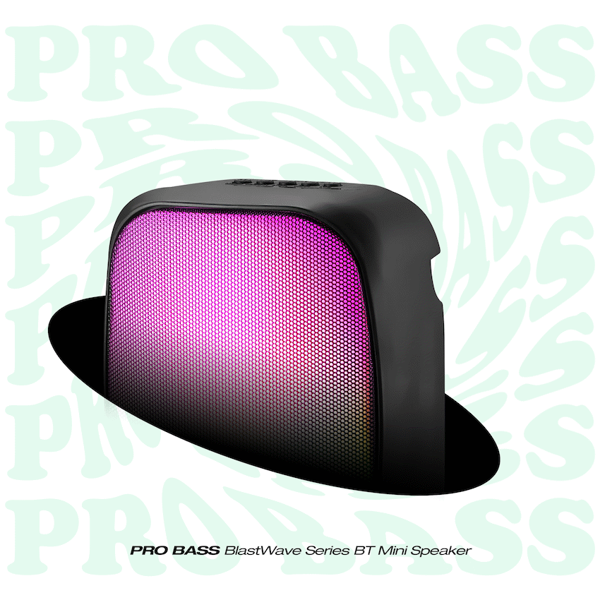 Pro Bass BlastWave Series BT Mini Speaker - Black