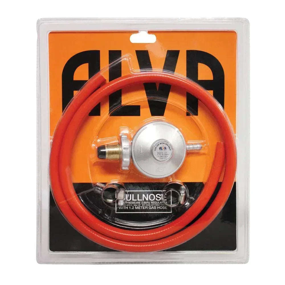 Alva Bullnose Gas Regulator & 1.2m Hose Kit