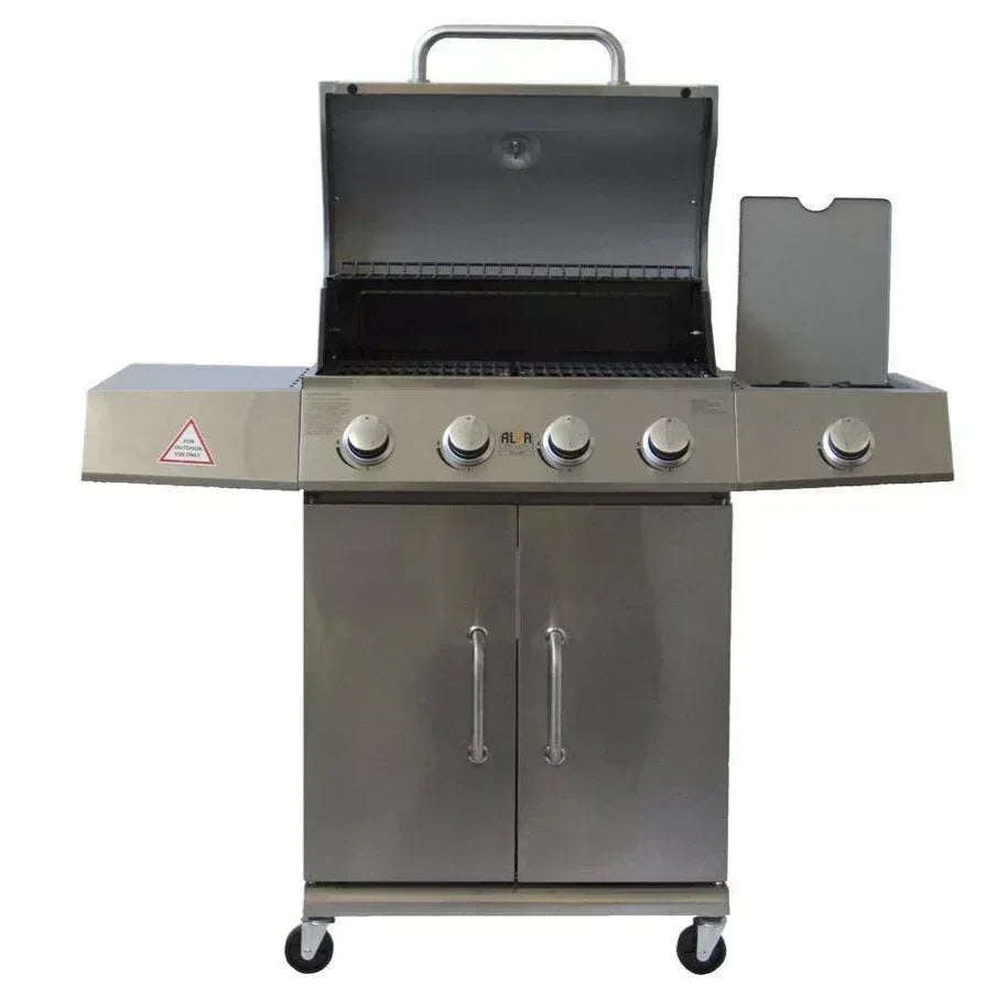 Alva Kalahari 4-Burner Stainless Steel Gas BBQ With Side Burner