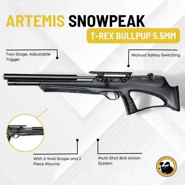 Artemis SnowPeak T-Rex Bullpup 5.5mm Black
