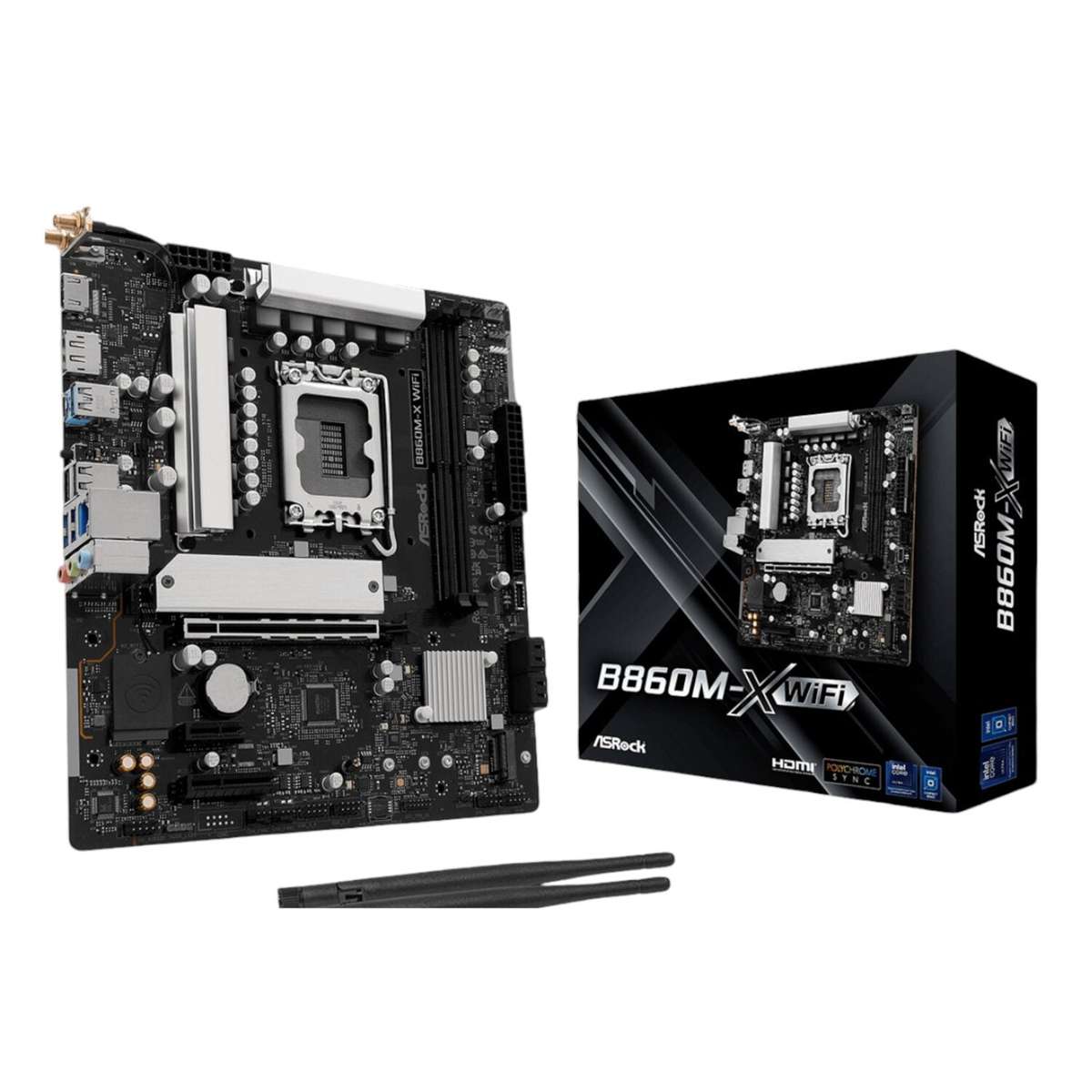 ASRock B860M-X WIFI Micro ATX DDR5 Motherboard (PCIe 5 and Wi-Fi 6E)