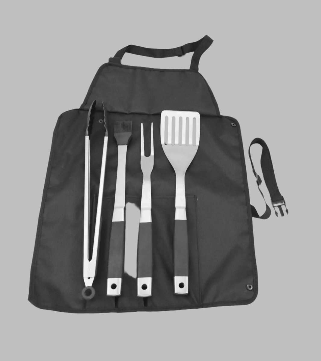 Alva 5Pc BBQ / Braai Roll-Up Tool Set