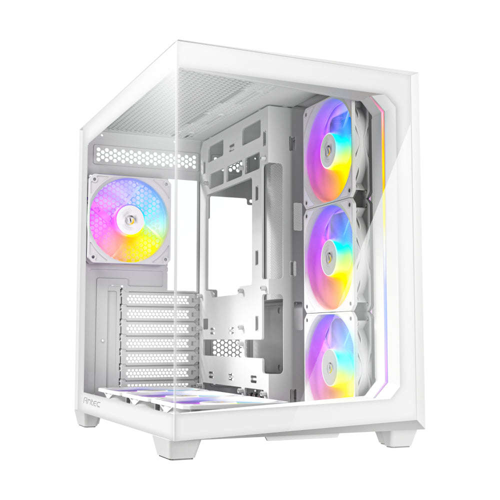 Antec C5 ARGB ATX DUAL Mid Tower Gaming Chassis  White