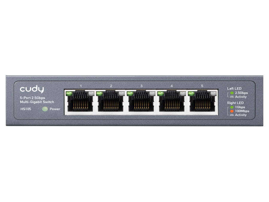 Cudy 5 Port 2.5Gbps Ethernet Metal Desktop Switch