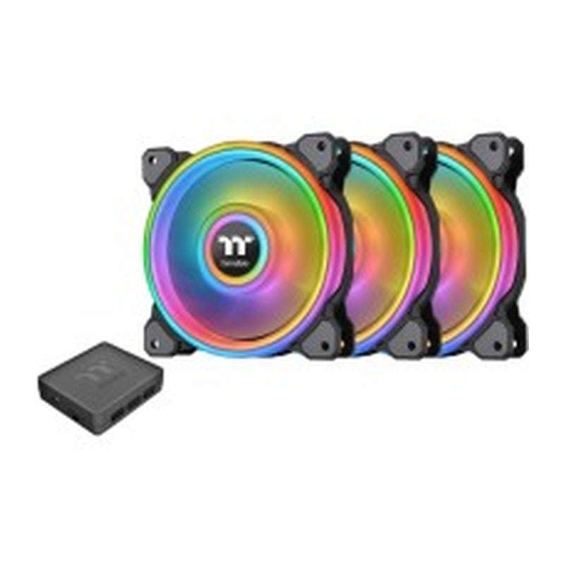 TT FAN, RIING QUAD 14 RGB 3PK BLACK