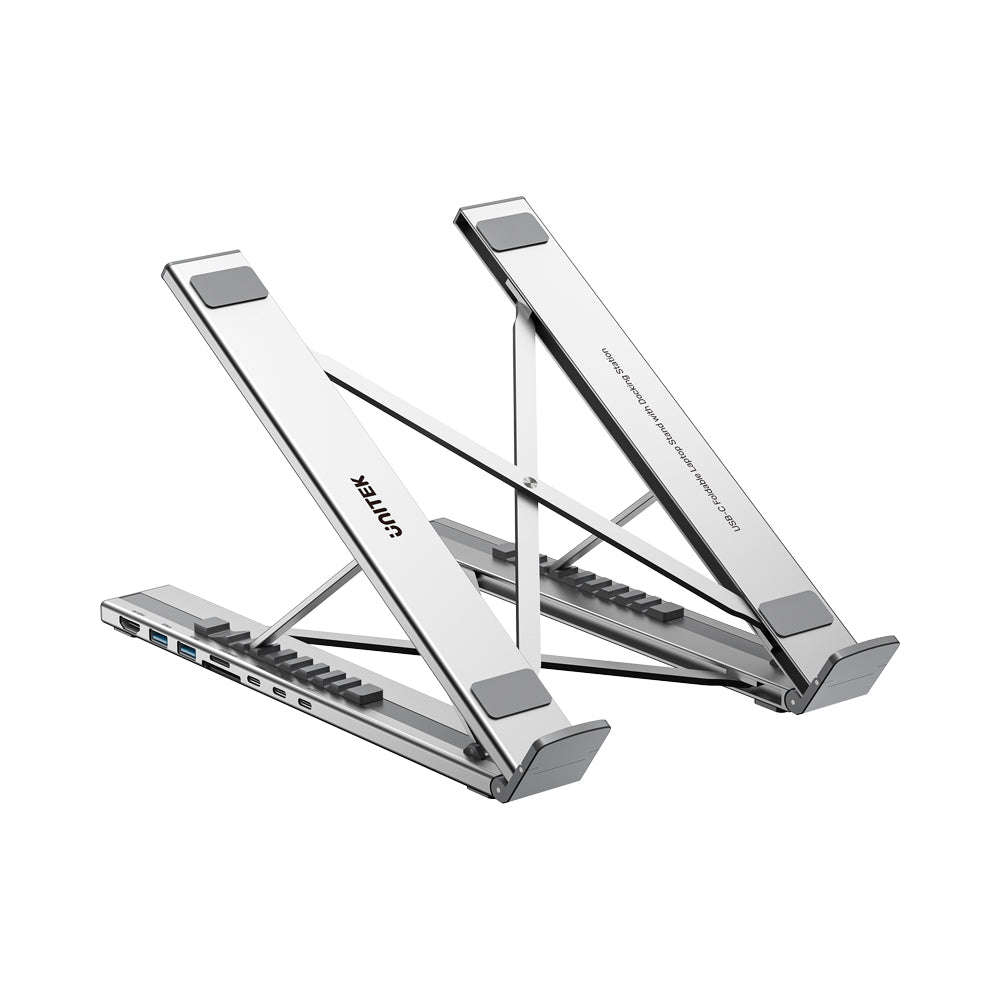UNITEK USB-C FOLDABLE LAPTOP STAND (7IN1) (D1137A)