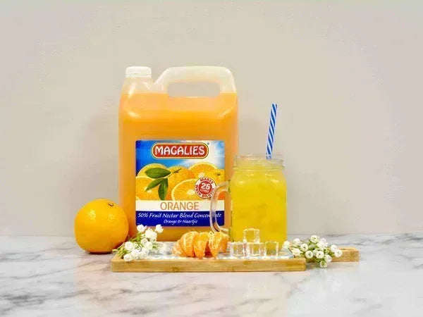 2 x MAGALIES 5 liter Orange 50% (Sold 2x 5L Per Case)