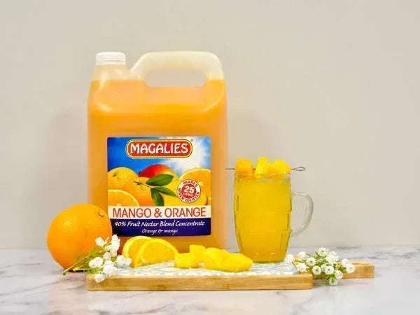 2 x MAGALIES 5 liter Mango/Orange 40% (Sold 2x 5L Per Case)