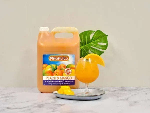 2 x MAGALIES 5 liter Peach Mango 40% (Sold 2x 5L Per Case)