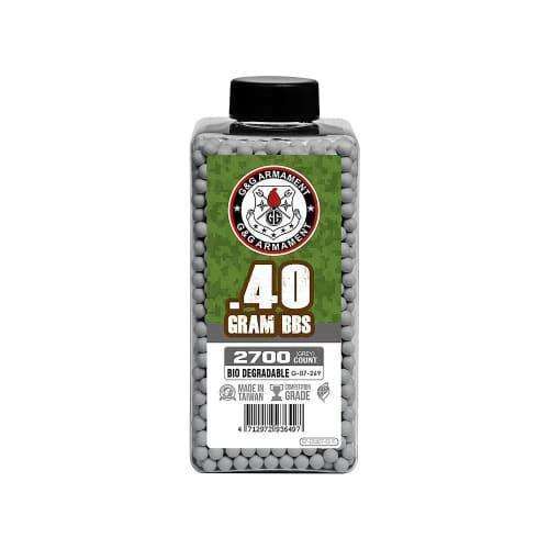 G&G Armament Pellets BBs 0.40G Bottle 2700 Count Grey