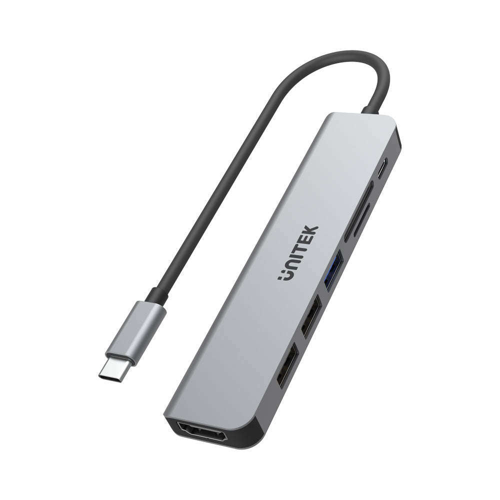 UNITEK 7IN1 USB-C(HDMI+PD100W,MICRO SD/SD/H1118A)