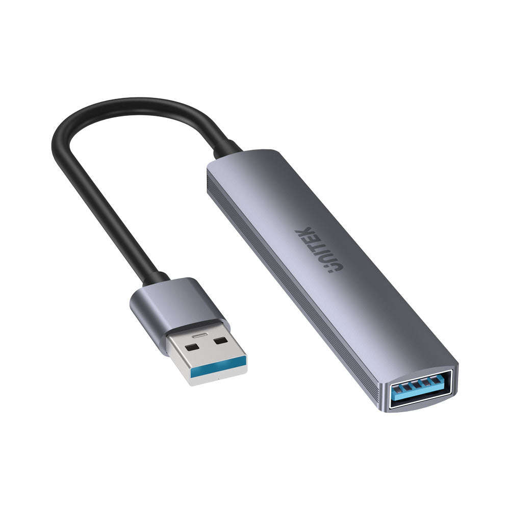 UNITEK USB-A TO 4-PORT HUB SPACE GRY(H1208A)