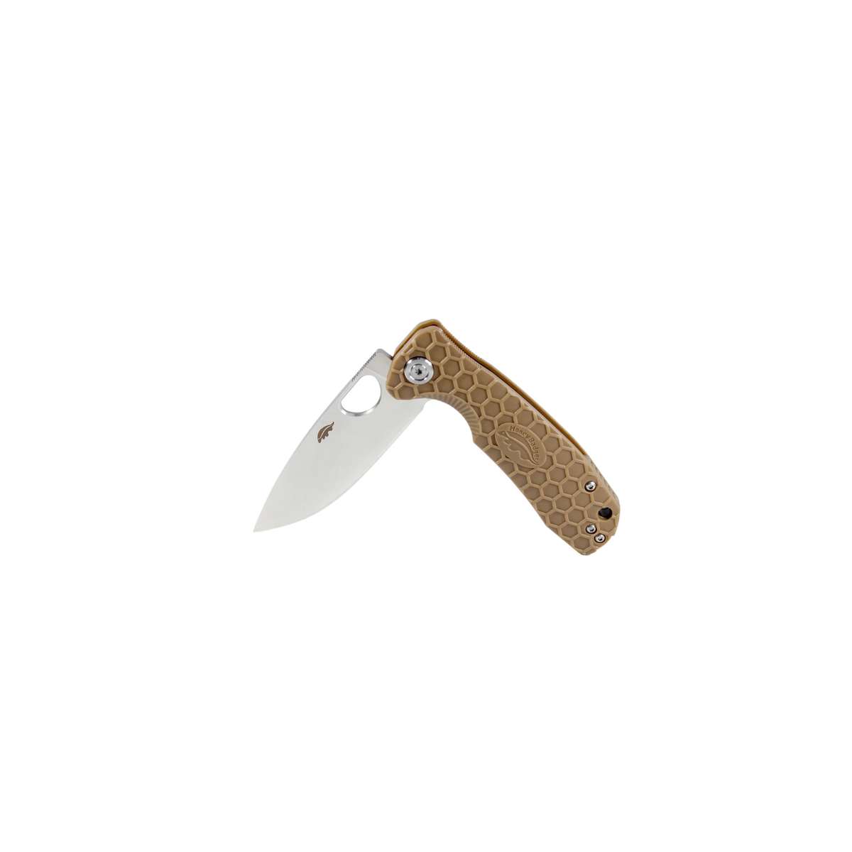 Honey Badger Flipper D2 - Small (No Choil) - Tan