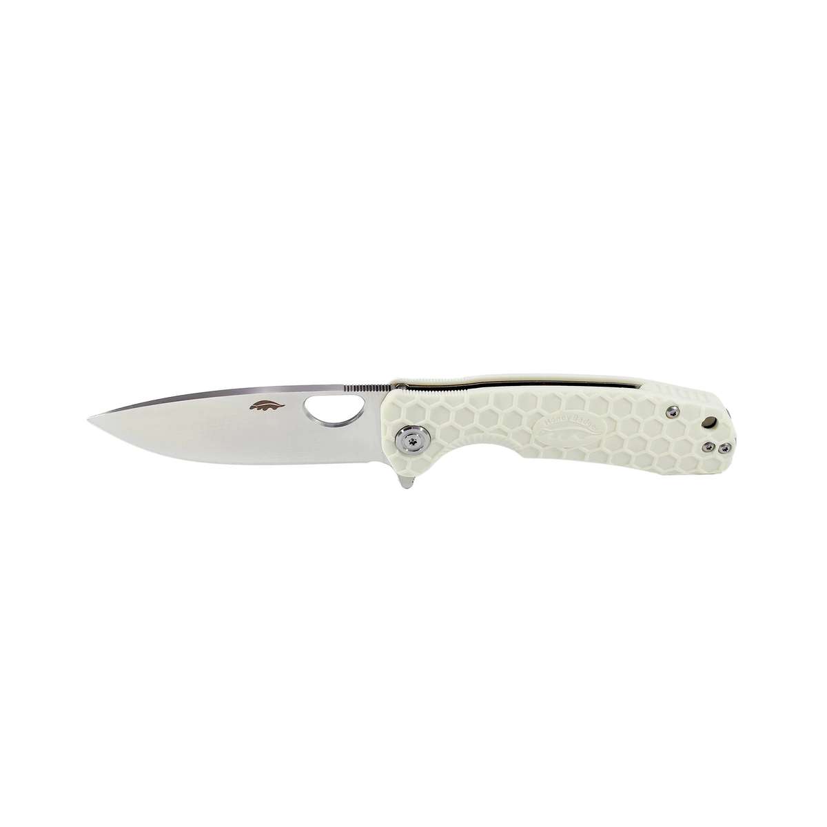 Honey Badger Flipper D2 - Small (No Choil) - White
