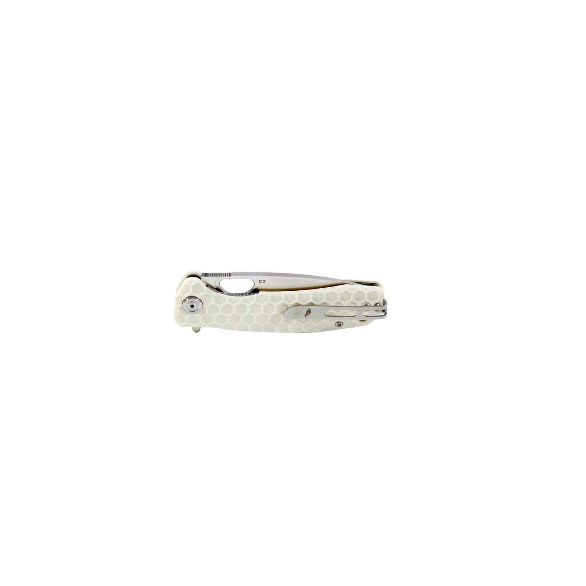 Honey Badger Flipper D2 - Small (No Choil) - White