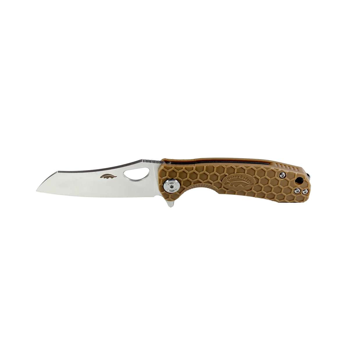Honey Badger Wharncleaver D2 - Small (No Choil) - Tan