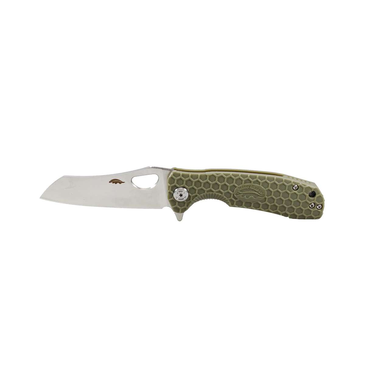 Honey Badger Wharncleaver D2 - Small (No Choil) - Green