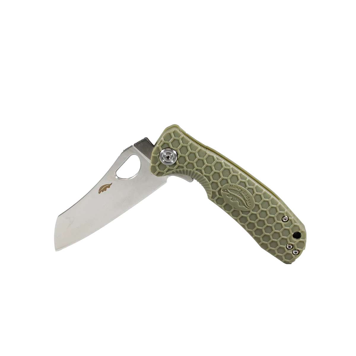 Honey Badger Wharncleaver D2 - Small (No Choil) - Green