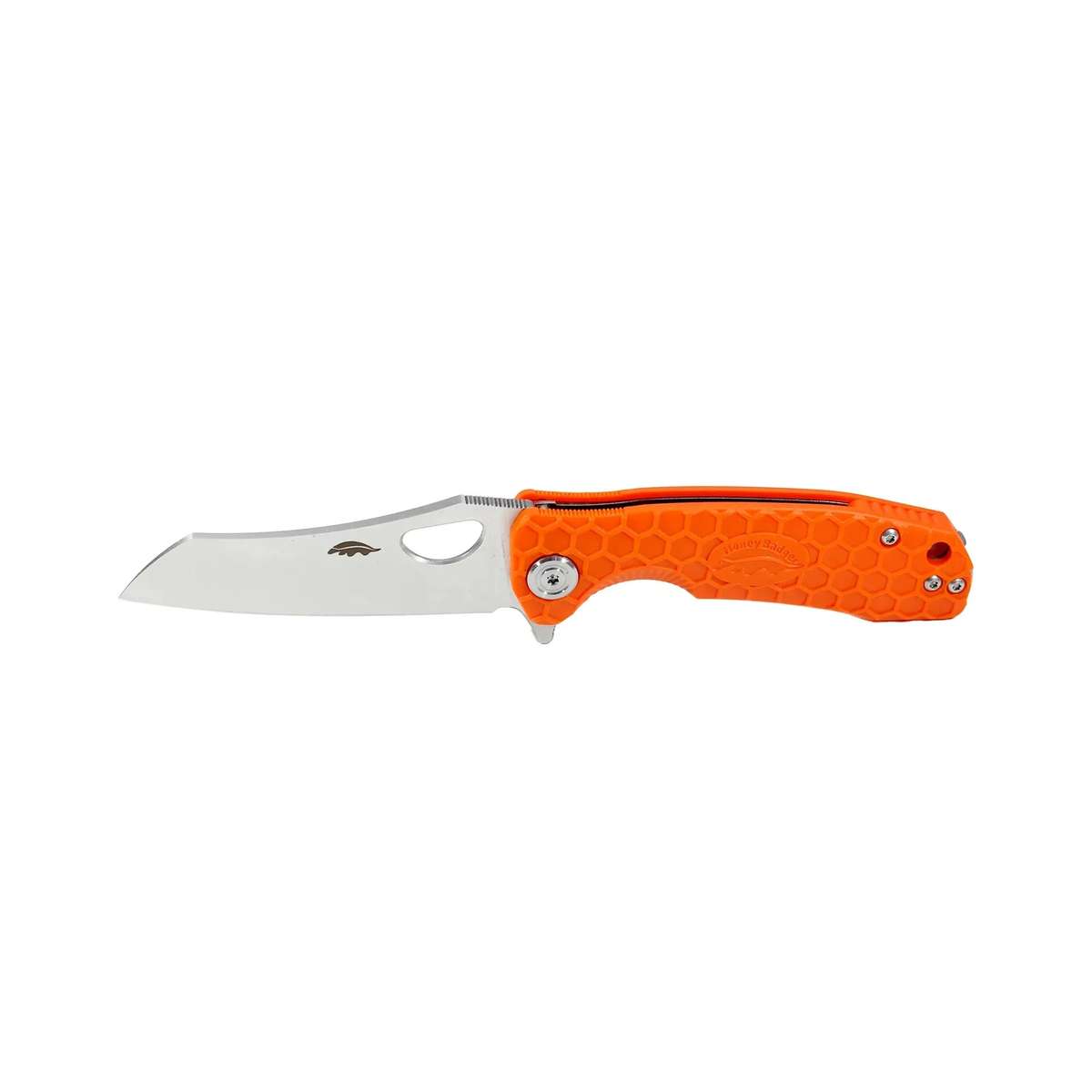Honey Badger Wharncleaver D2 - Small (No Choil) - Orange